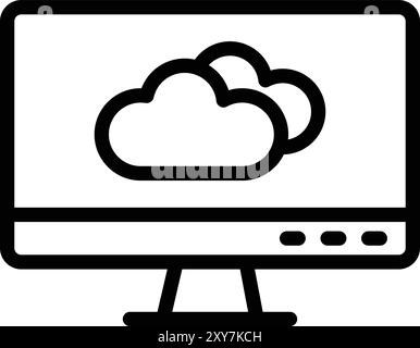 Forecast Vector Icon Design Illustration Stock Vector