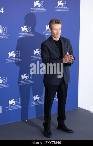 Lido Di Venezia, Italy. 28th Aug, 2024. US actor Willem Dafoe poses during the photocall of the opening film 'Beetlejuice Beetlejuice' directed by Tim Burton on August 28, 2024 during the 81st International Venice Film Festival at Venice Lido. © Photo: Cinzia Camela. Credit: Live Media Publishing Group/Alamy Live News Stock Photo