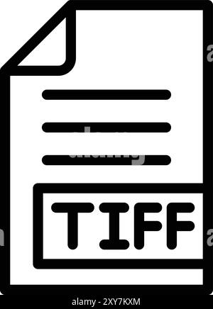 TIFF Vector Icon Design Illustration Stock Vector Image & Art - Alamy