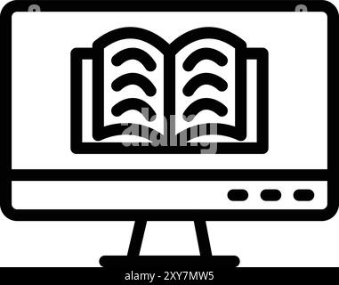 Online learning Vector Icon Design Illustration Stock Vector