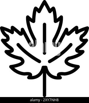 Maple leaf Vector Icon Design Illustration Stock Vector