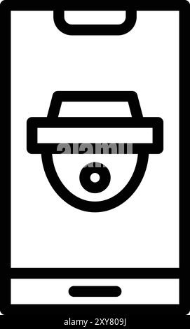 Cctv Vector Icon Design Illustration Stock Vector