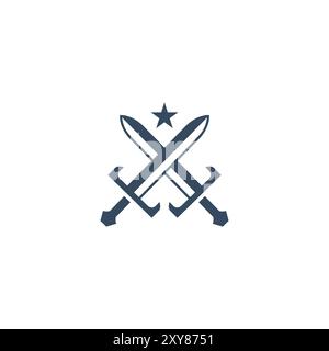 Sword Logo Icon Vector Stock Vector