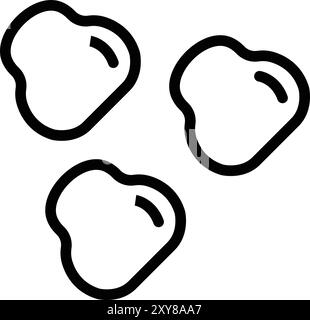 Puffs Vector Icon Design Illustration Stock Vector