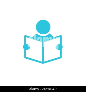 Aura of a person icon. Isolated on white background. Brom blue icon set. Stock Vector