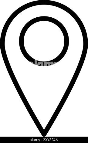 Location Vector Icon Design Illustration Stock Vector