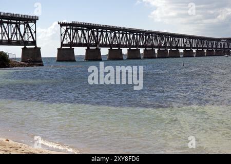 Bahia Honda Bridge @ Bahia Honda Key, Florida, USA, North America Stock Photo