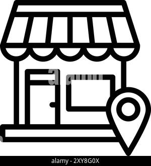 Store location Vector Icon Design Illustration Stock Vector