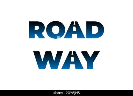Letter Road Street Way Highway Text Type Font Typography Lettering Logo Design Stock Vector