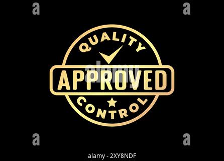 Simple Minimalist Circular Check Sign for Approved Quality Control Product Badge Emblem Label Stamp Seal Logo Design Vector Stock Vector