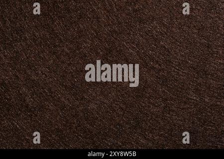 Brown felt texture with copy space, fabric background Stock Photo