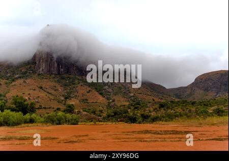 Scenery at Tsaranoro Valley, Central Madagascar Stock Photo