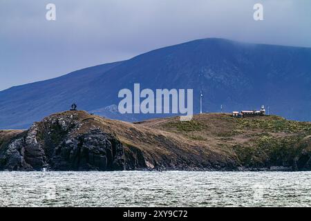 View of Cape Horn in the Hermite Islands group, at the southern end of the Tierra del Fuego Archipelago, Chile. Stock Photo