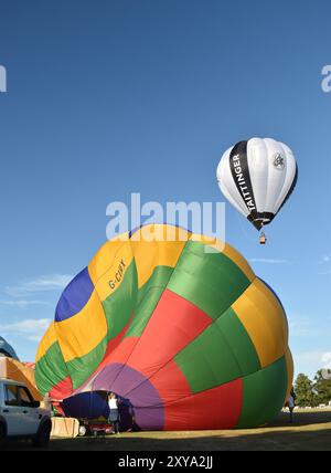 Hot air balloons at the Northampton Balloon Festival 2024 Stock Photo