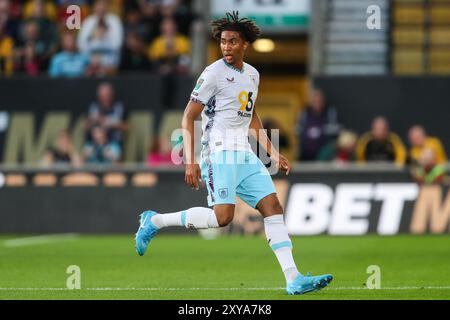 Wolverhampton, UK. 28th Aug, 2024. Bashir Humphreys of Burnley during the Carabao Cup match Wolverhampton Wanderers vs Burnley at Molineux, Wolverhampton, United Kingdom, 28th August 2024 (Photo by Gareth Evans/News Images) in Wolverhampton, United Kingdom on 8/28/2024. (Photo by Gareth Evans/News Images/Sipa USA) Credit: Sipa USA/Alamy Live News Stock Photo