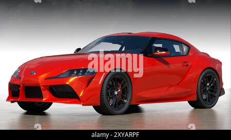 Toyota Supra in the photo studio Stock Photo