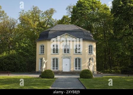 Pavilion Sophienlust the pavilion Sophienlust in the park palace Burgk pavilion Sophienlust pavilion Sophienlust in the park palace Burgk in springtim Stock Photo