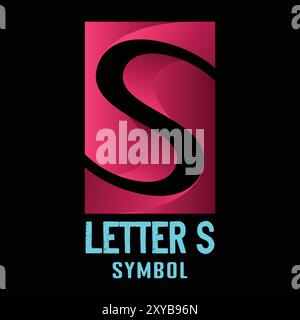 Modern 3D Initial Letter S for Technology Business or Sport Symbol Illustration Vector Stock Vector