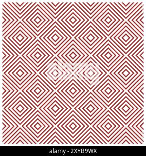 Diamond Seamless Abstract Geometric Stripes Line Motif Background Vector Stock Vector
