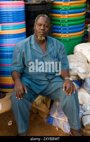 Faces of west Africa. Stock Photo