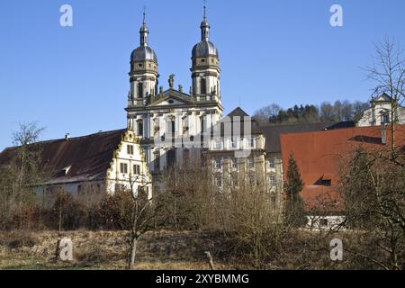 Schoental Monastery in the Jagst Valley, Germany, Europe Stock Photo