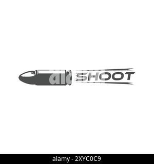 Fast Speed Guns Bullet Shoot Vector Illustration Design Stock Vector