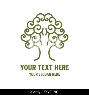 Simple Minimalist Root Oak Banyan Tree Logo Design Vector Stock Vector ...
