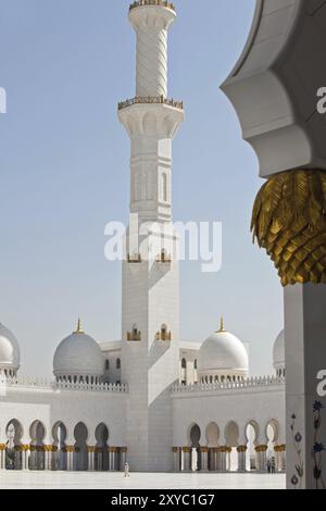 Sheik Zayed Mosque in Abu Dhabi Stock Photo