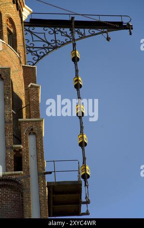 Simon Loschen lighthouse in front of a blue sky. Close-up. Detail of Simon Loschen lighthouse in front of blue sky Stock Photo