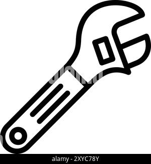 Wrench Vector Icon Design Illustration Stock Vector
