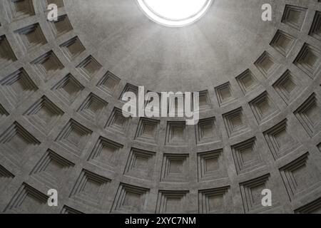 Inside the Pantheon, Rome, Italy. Ancient wonder Stock Photo