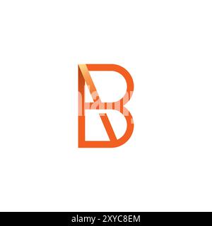 Letter BA Logo vector. AB Initial Logo Stock Vector
