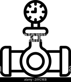 Pressure gauge Vector Icon Design Illustration Stock Vector