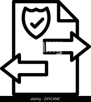File transfer Vector Icon Design Illustration Stock Vector