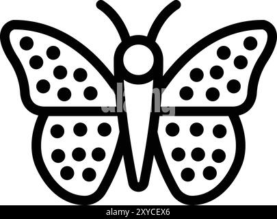 Butterfly Vector Icon Design Illustration Stock Vector