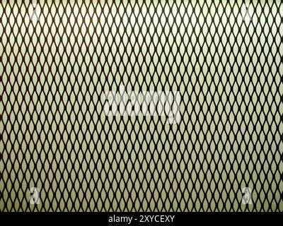 The fine mesh protective grid offers a sturdy structure, ideal for use as a texture or background, perfect for industrial applications. Stock Photo