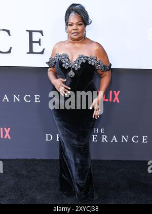 Hollywood, United States. 28th Aug, 2024. HOLLYWOOD, LOS ANGELES, CALIFORNIA, USA - AUGUST 28: Mo'Nique arrives at the Los Angeles Premiere Of Netflix's 'The Deliverance' held at the Netflix Tudum Theater on August 28, 2024 in Hollywood, Los Angeles, California, United States. (Photo by Xavier Collin/Image Press Agency) Credit: Image Press Agency/Alamy Live News Stock Photo