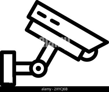 Cctv Vector Icon Design Illustration Stock Vector