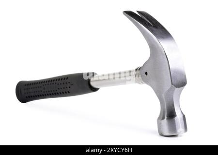 Closeup of an hammer on a white background Stock Photo