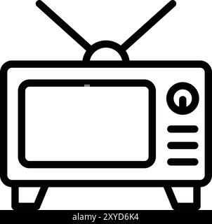 Tv Vector Icon Design Illustration Stock Vector