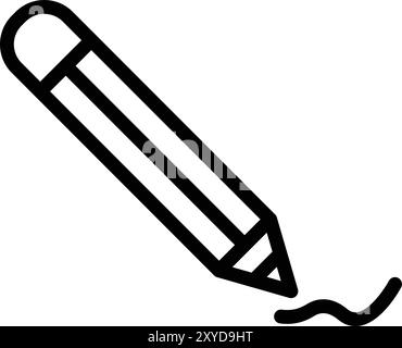 Pencil tool Vector Icon Design Illustration Stock Vector
