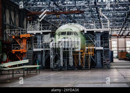 Process of assembling of aircraft in the factory Stock Photo - Alamy