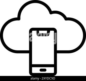 Mobile Vector Icon Design Illustration Stock Vector