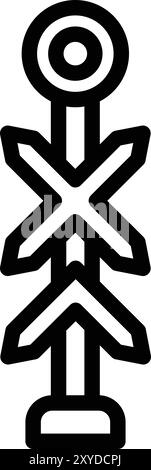 Multi line Vector Icon Design Illustration Stock Vector