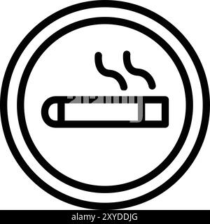 smoking area Vector Icon Design Illustration Stock Vector