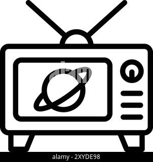 Television Vector Icon Design Illustration Stock Vector