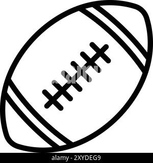 Rugby Vector Icon Design Illustration Stock Vector