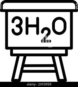 Formula Vector Icon Design Illustration Stock Vector