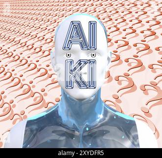 Symbol photo, AI, AI, ChatGBT, OpenAI, chatbot, artificial intelligence, artificial intelligence, IT system, computer science, industry, IT technology Stock Photo