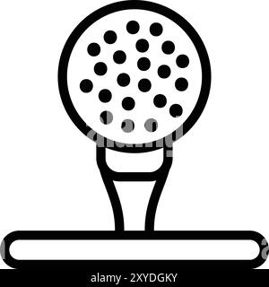 Golf ball Vector Icon Design Illustration Stock Vector